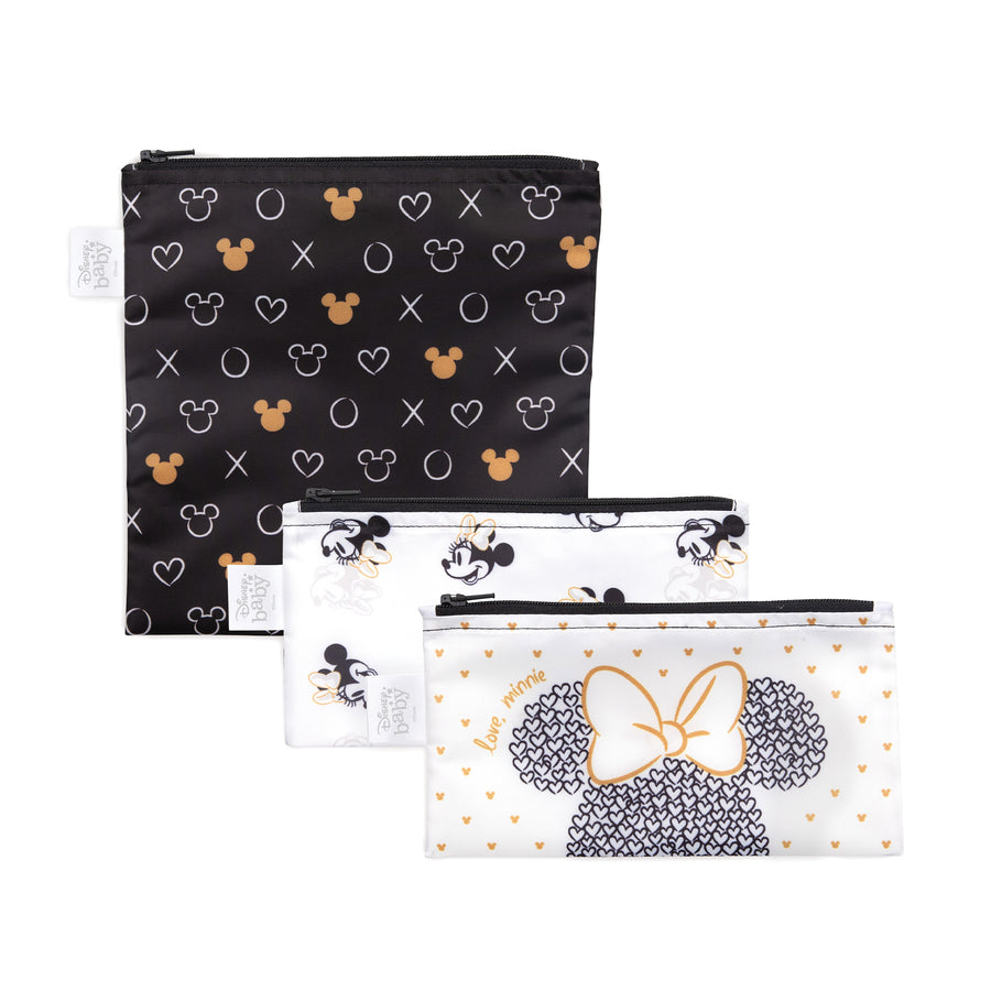 d - Bumkins - Reusable Snack Bag 3PK - Disney - Love Minnie Disney - Reusable Snack Bag 3pk - Love Minnie 014292647591