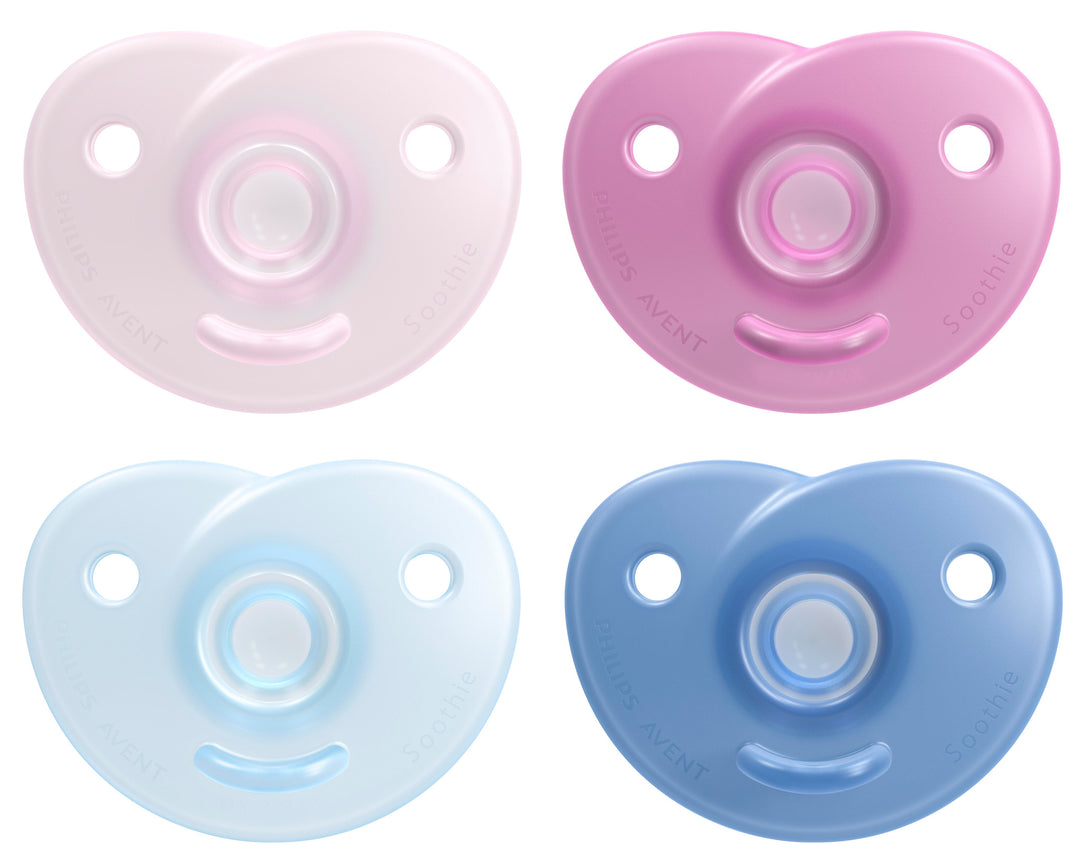 Philips Avent - Soothie Heart Pacifier 2pk - 3-18M- PinkBlue Soothie Heart Pacifier - 3-18M - Pink or Blue - 2 pack 75020095046