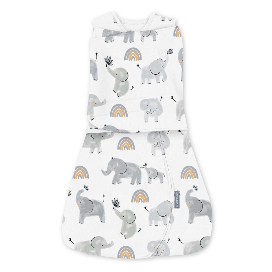SwaddleMe -Arms Free Convertible Swaddle Happy Elephant 0-3M Arms Free Convertible Swaddle - Happy Elephant 012914171455