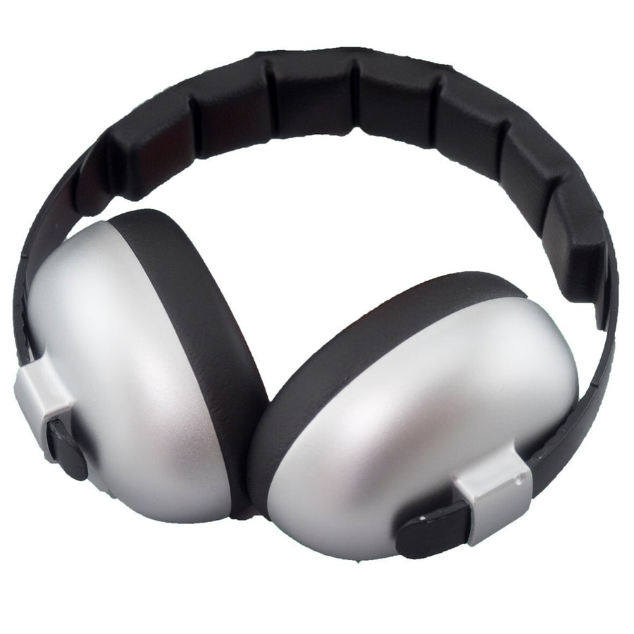 Banz - Baby Mini Earmuffs - Silver - 0-2yrs Baby Hearing Protection Earmuffs (2m+) - Silver 9330696018524