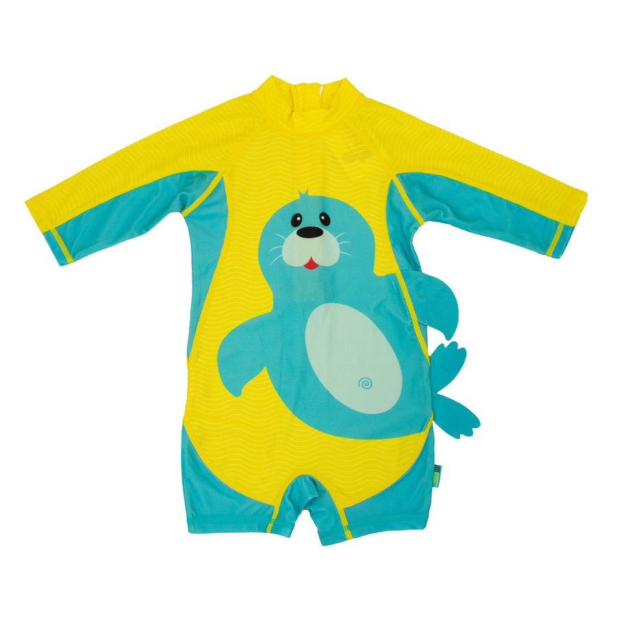 ZOOCCHINI - BabyTddlr Rashguard 1Pc Swimsuit Seal 24-36M Baby + Toddler UPF50+ Rashguard One Piece Swimsuit - Seal 810608032224