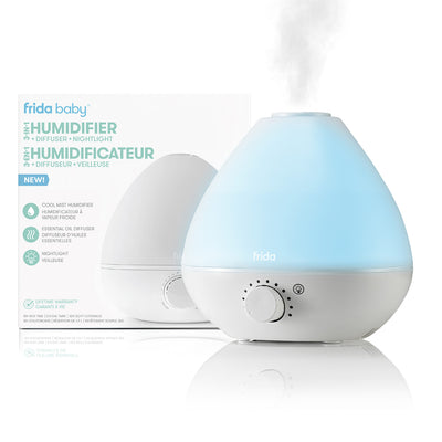 BreatheFrida Humidificateur Diffuseur Veilleuse 3-en-1