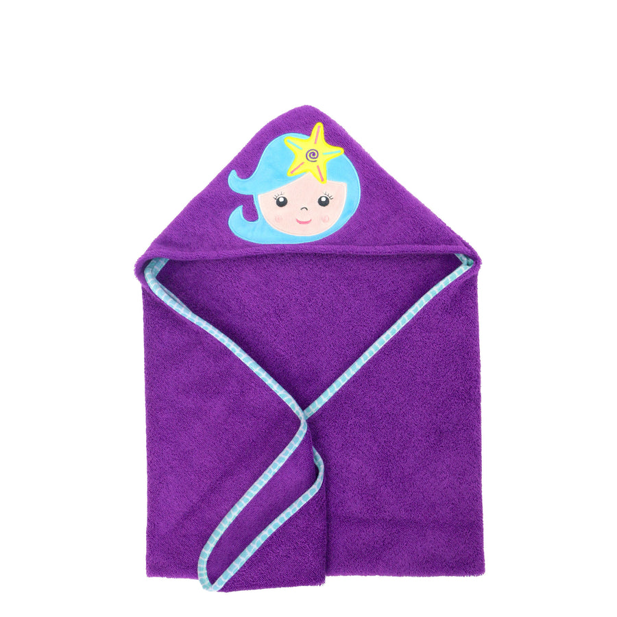 ZOOCCHINI - Baby Snow Terry Hooded Bath Towel Mermaid 0-18M Baby Snow Terry Hooded Bath Towel - Mermaid 810608033481