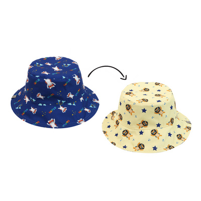 Reversible Kids UPF50+ Patterned Sun Hat