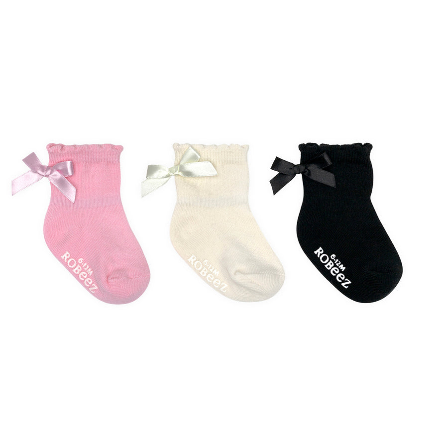 Robeez - Core - 3pk Infant Socks - Sofias Classics 6-12M Socks - Sofias Classics 3pk 730838990579