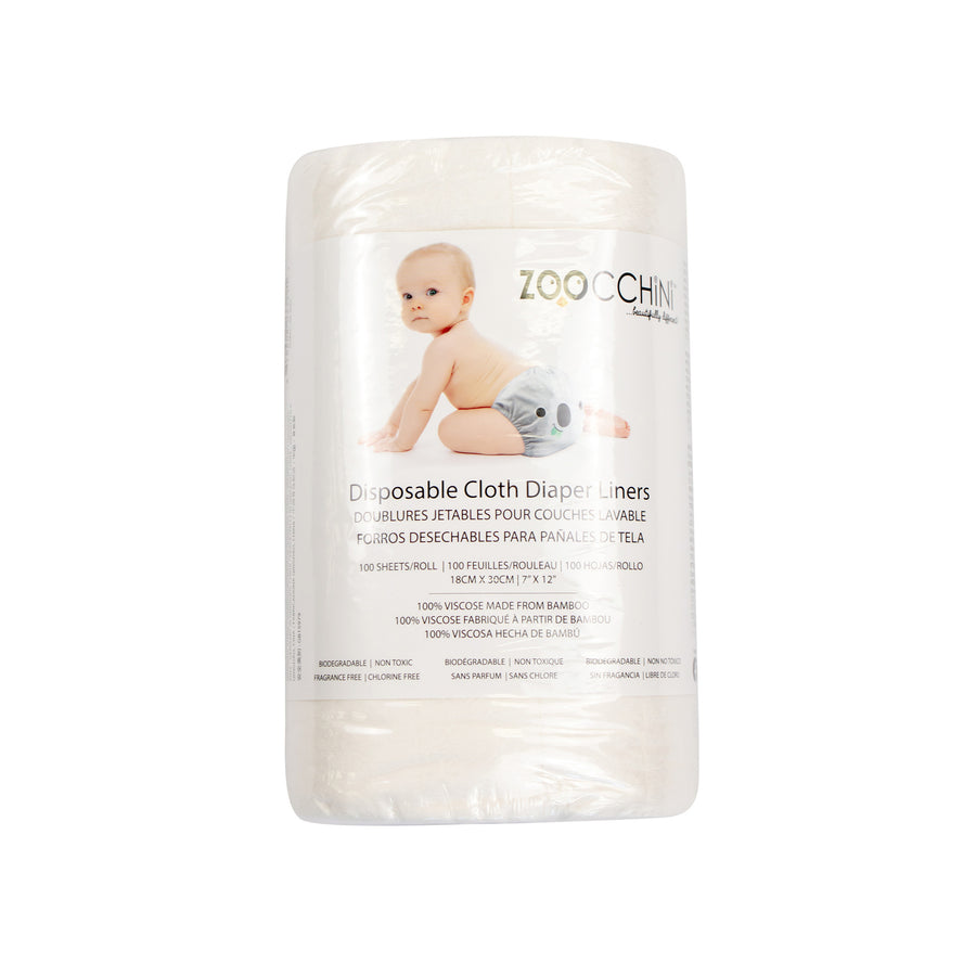 d - ZOOCCHINI - Disposable Cloth Diaper Liners Disposable Cloth Diaper Liners - 100 sheets 810608033221
