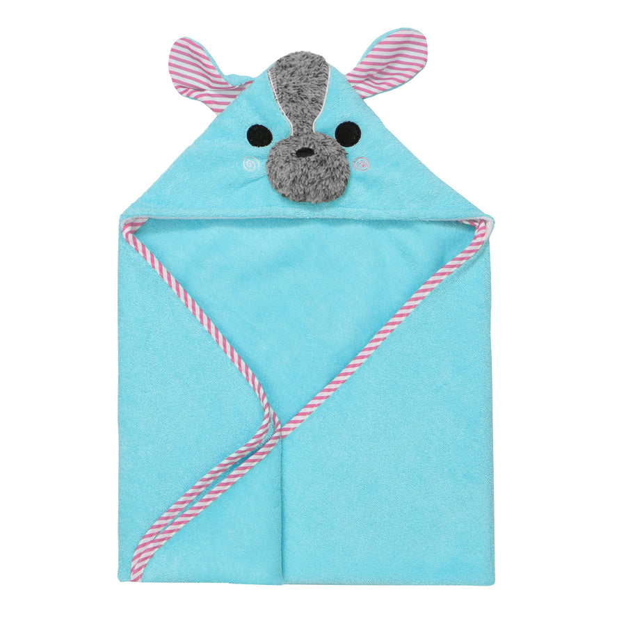 ZOOCCHINI - Baby Snow Terry Hooded Bath Towel Yorkie 0-18M Baby Snow Terry Hooded Bath Towel - Yoko Yorkie 0-18M 810608032002