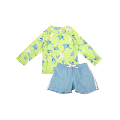 Ensemble haut de bain et short Rashguard