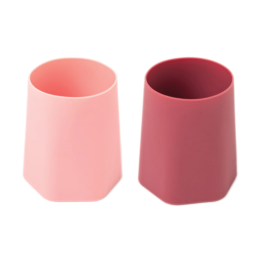 Tiny Twinkle - Silicone Training Cup 2PK - Rose-Burgundy Silicone Training Cup 2PK - Rose/Burgundy 810027531087
