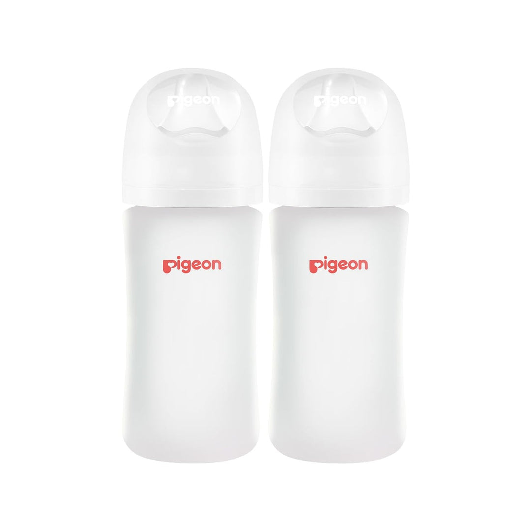 Silicone Glass Bottle 8oz with M Nipple (3M+)