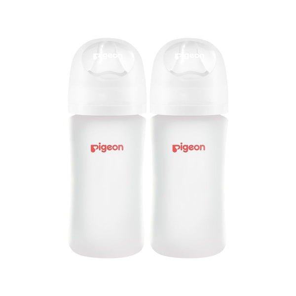 Silicone Glass Bottle 8oz with M Nipple (3M+)