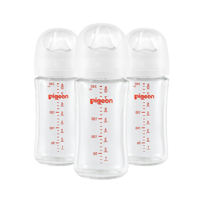 Glass Bottle 8oz with M Nipple (3M+)