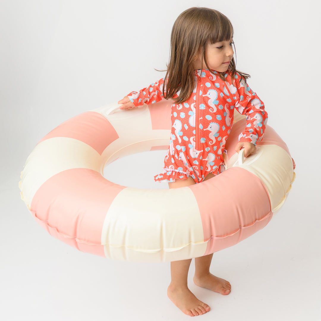 Rashguard Ruffled 1 Piece Swimsuit