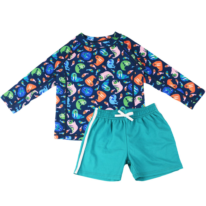 Rashguard Swim Top + Short Set