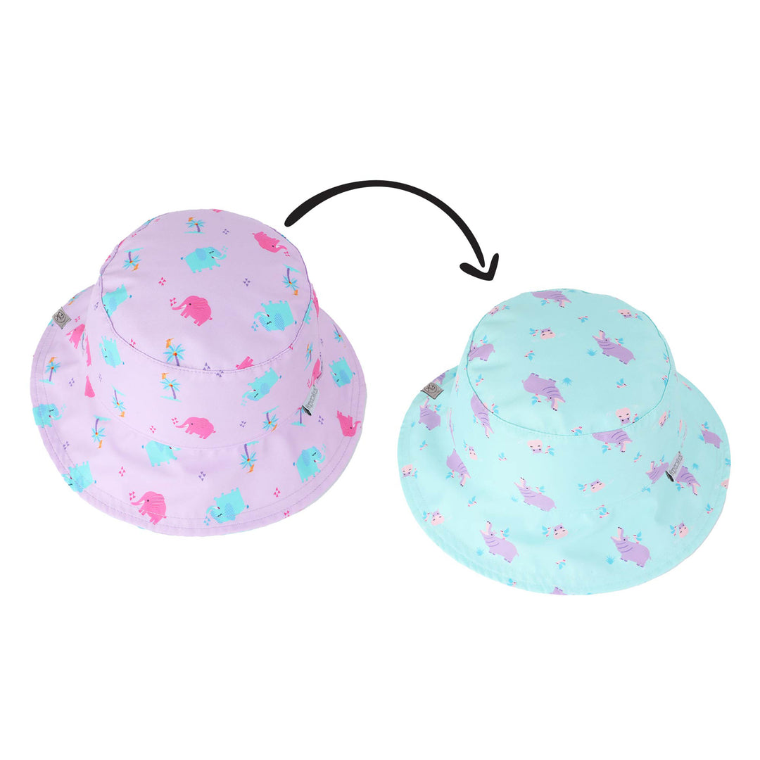 Reversible Kids UPF50+ Patterned Sun Hat