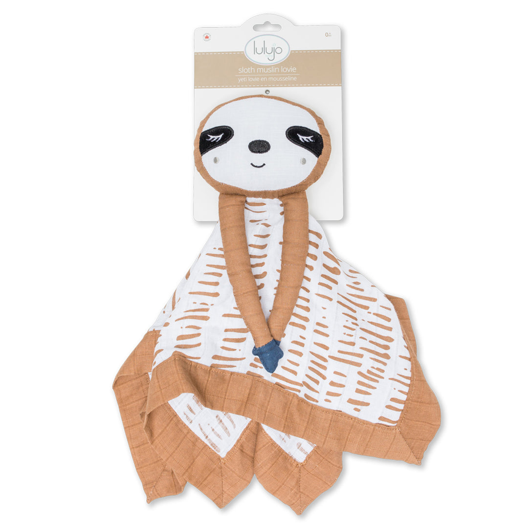 Cotton Muslin Lovey - Sloth