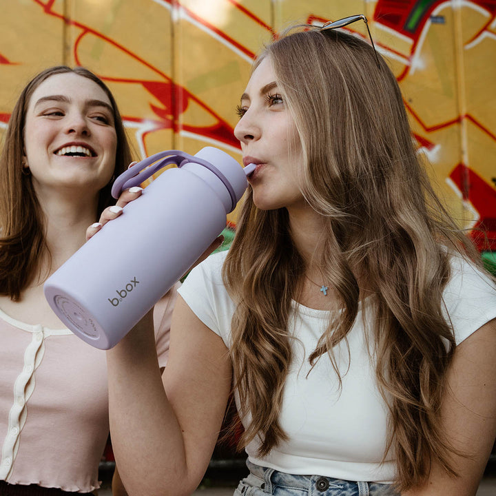 1L Insulated Flip Top Bottle - Lilac Love