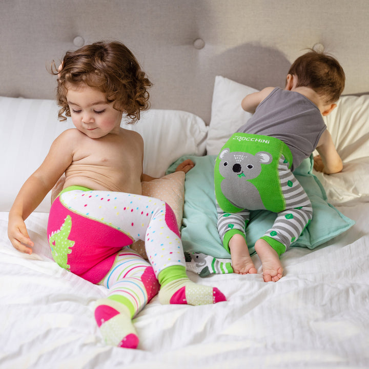 grip+easy™ Comfort Crawler Legging & Sock Set - Dai the Dinosaur