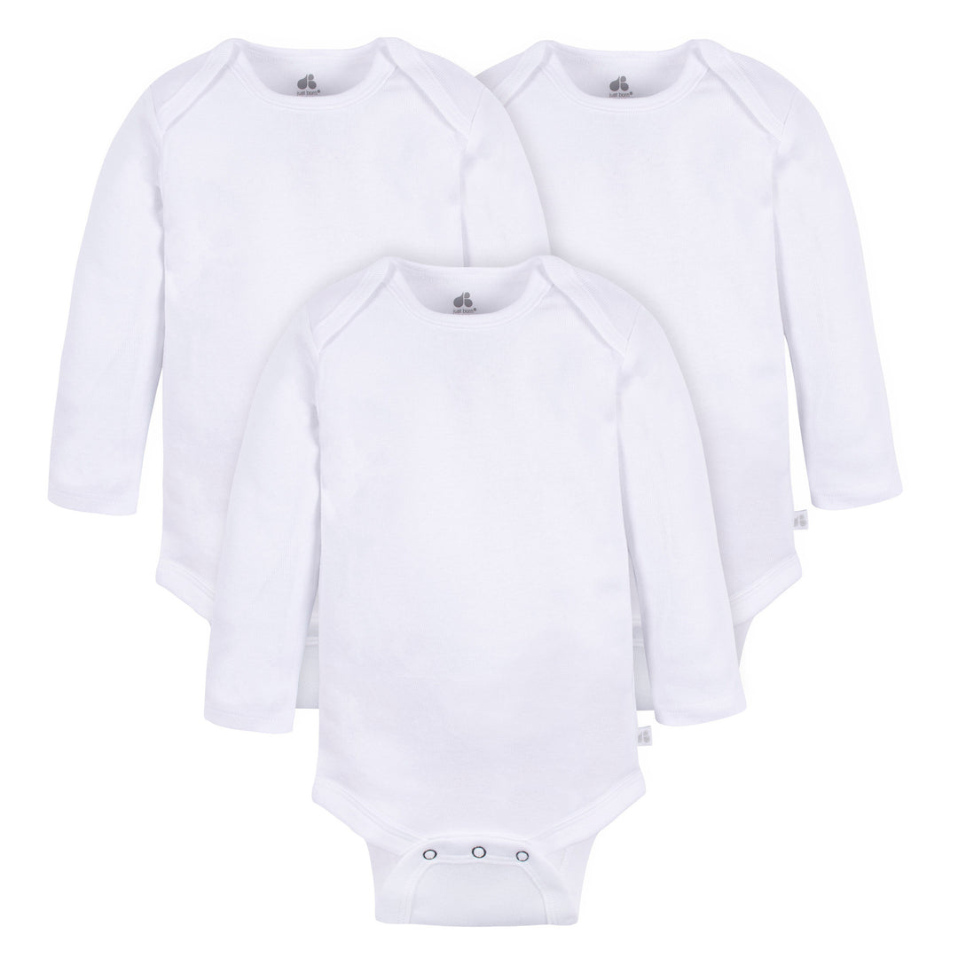 Onesies Long Sleeve Bodysuits - 3pk