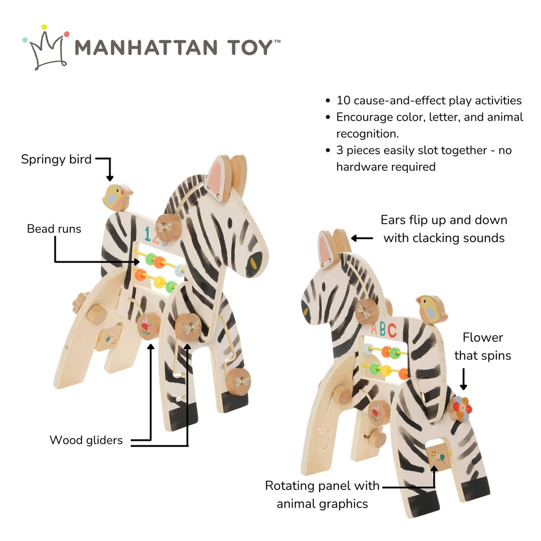 Wooden Activity Toy - Safari Zebra