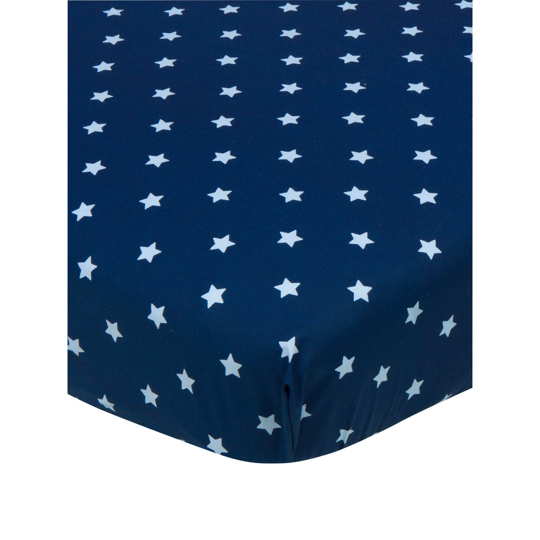 d - Gerber - Fitted Crib Sheet - Stars Gerber Baby & Toddler Girls Fitted Crib Sheet - Stars 013618220593