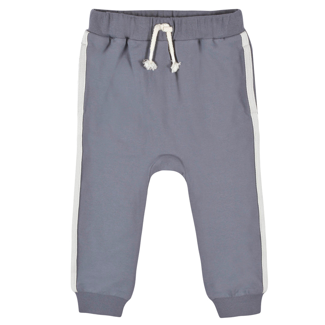 3 Pack Baby Boys Gray & Blue Joggers   Prepack of 6