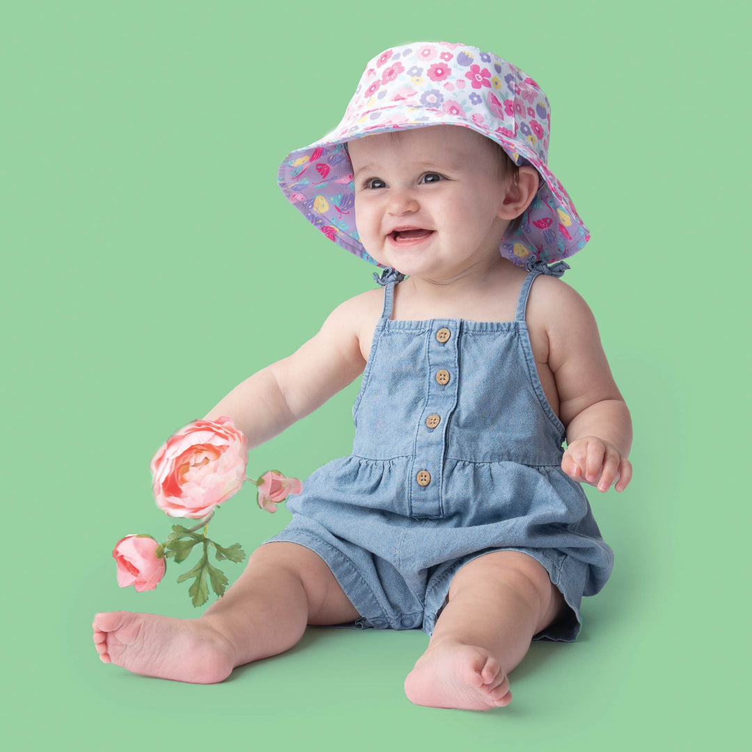 Reversible Kids UPF50+ Patterned Sun Hat