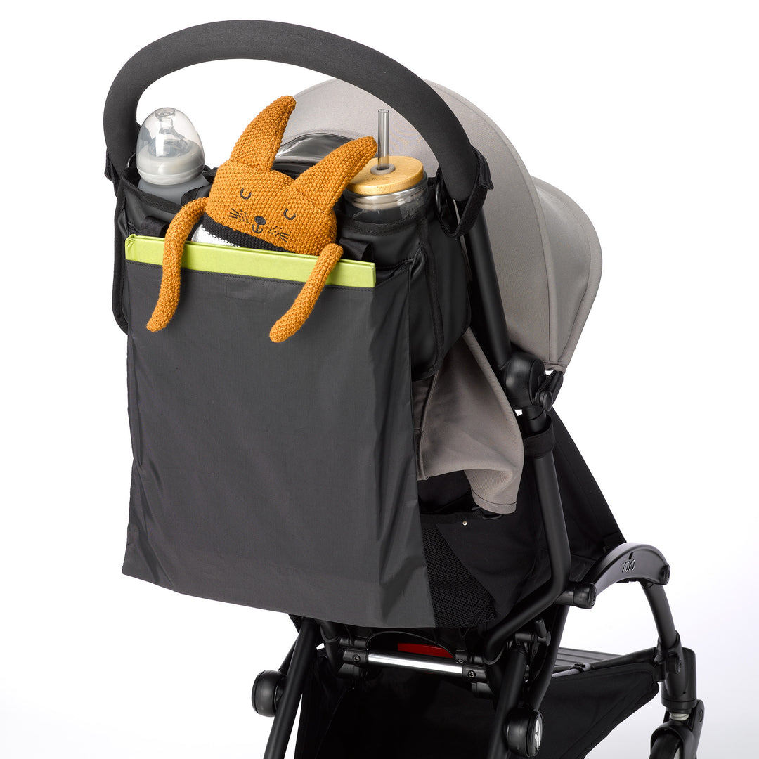 Wander Stroller Caddy - Black Matte Leatherette