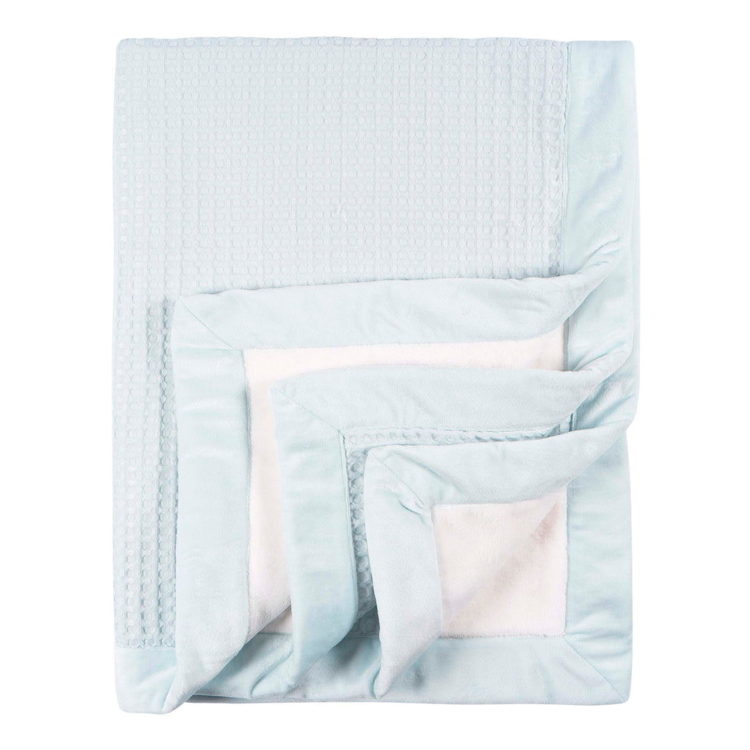 Just Born - OP2401 - 1pk Blanket - Blue Leaf Just Born by Gerber Baby Boy 1-Pack Blanket - BLUE LEAF 032633138645