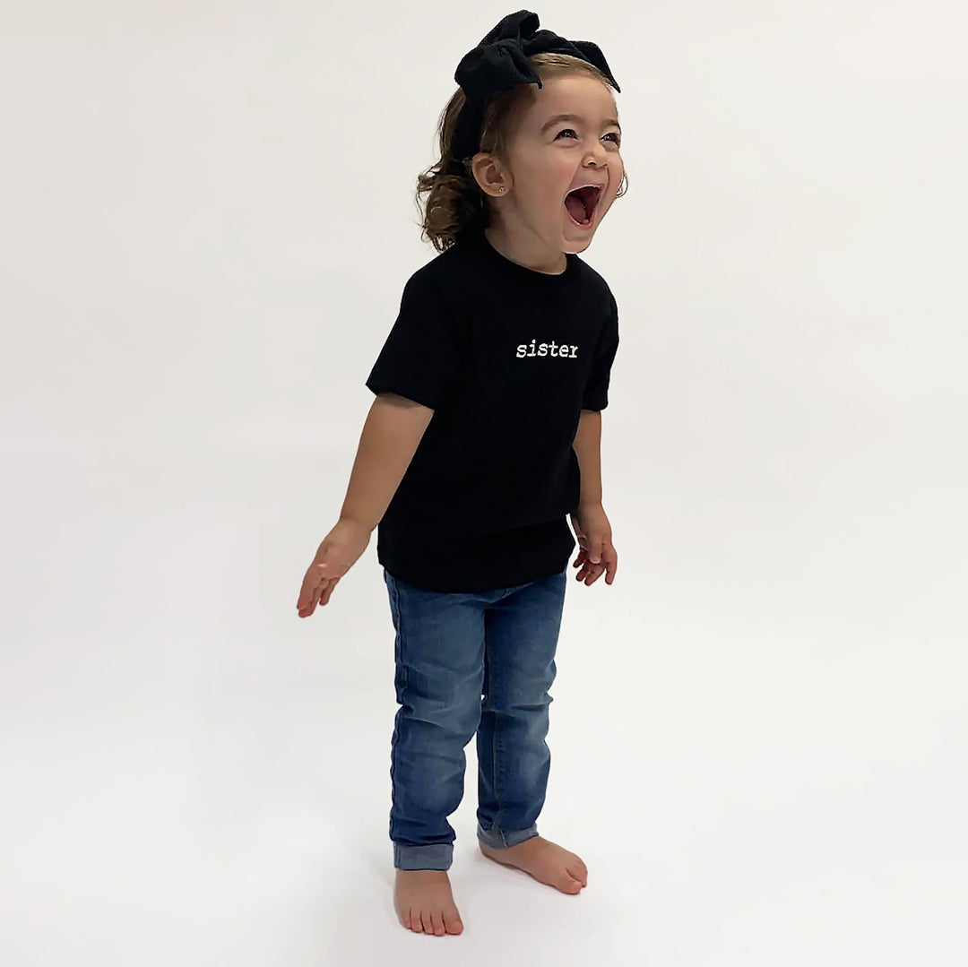 Toddler T-Shirt - Sister - Black