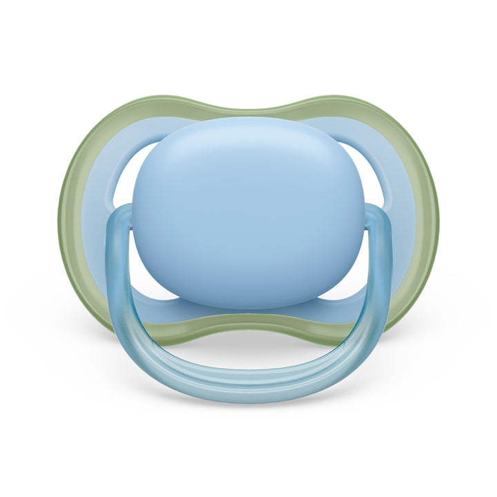 Ultra Air Pacifier - 0-6m - Pastel Green + Celestial Blue - 2 pack