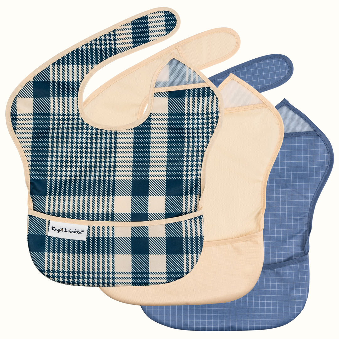 Bavoir anti-dégâts facile à utiliser - paquet de 3