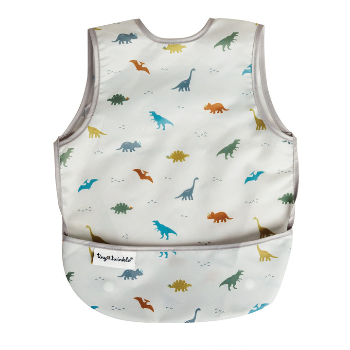 Tiny Twinkle - Apron Bib - Dinosaur 6-24M Mess-proof Apron Bib - Dinosaur 810027531421