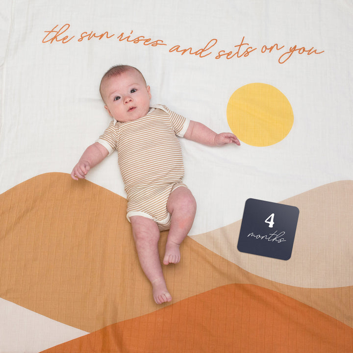 Baby's 1st Year Milestone Blanket - Sunrise