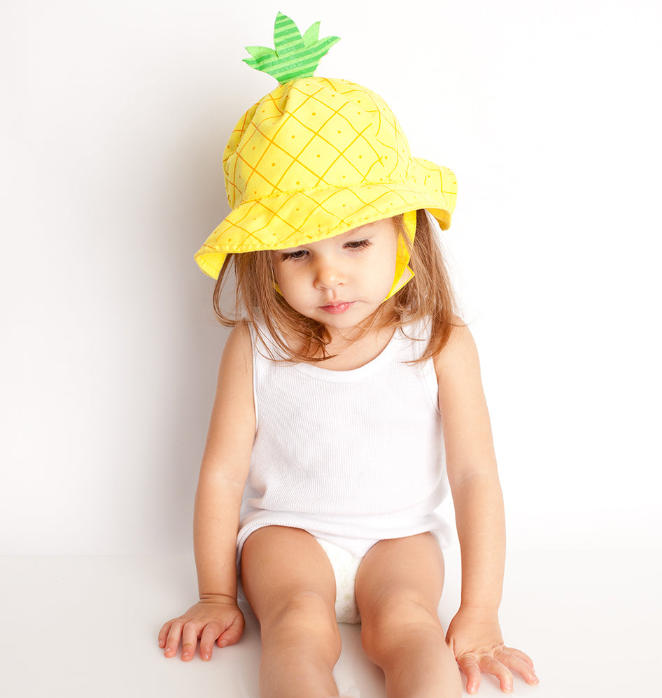 UPF50+ Baby Sun Hat - Pineapple