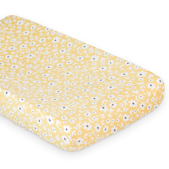 d - Lulujo - Boho - Change Pad Cover - Yellow Wildflowers Change Pad Cover - Boho - Yellow Wildflowers 628233457257