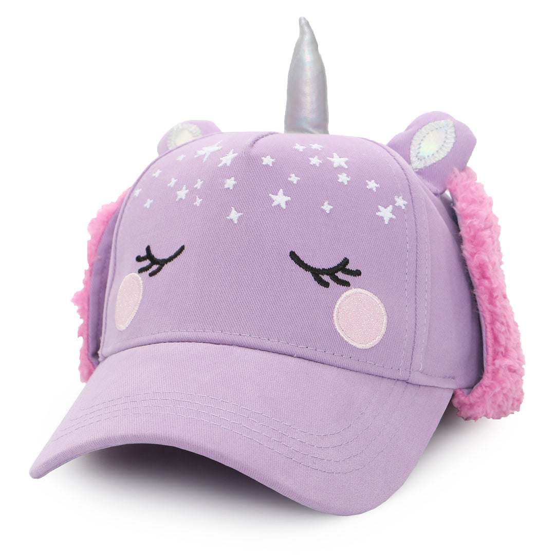 3D Caps with Earflaps - Unicorn