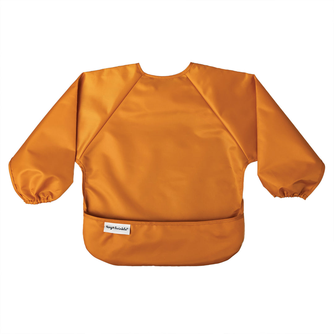 Mess-proof Full Sleeve Bib 2 Pack - Sand, Cinnamon