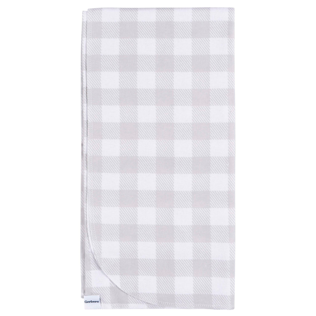 Flannel Receiving Blanket - 4pk