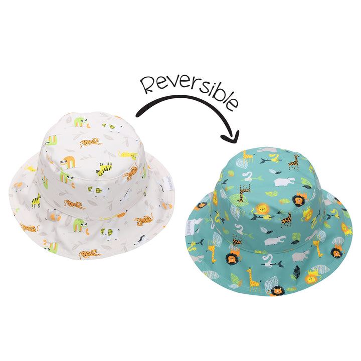 Reversible Kids UPF50+ Patterned Sun Hat