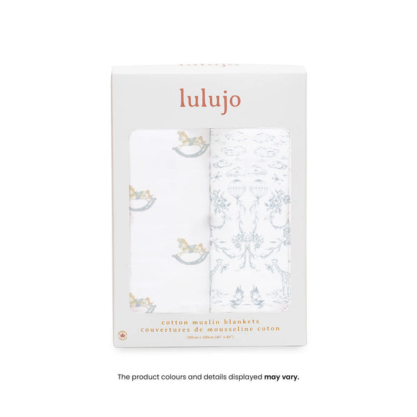 2pk Cotton Muslin Swaddle Blanket - 40x40