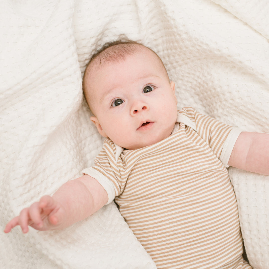 Waffle Blankets - Boho - Cream Vanilla