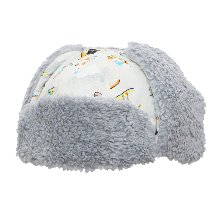 Water Repellent Trapper Hat - Ski Resort Grey