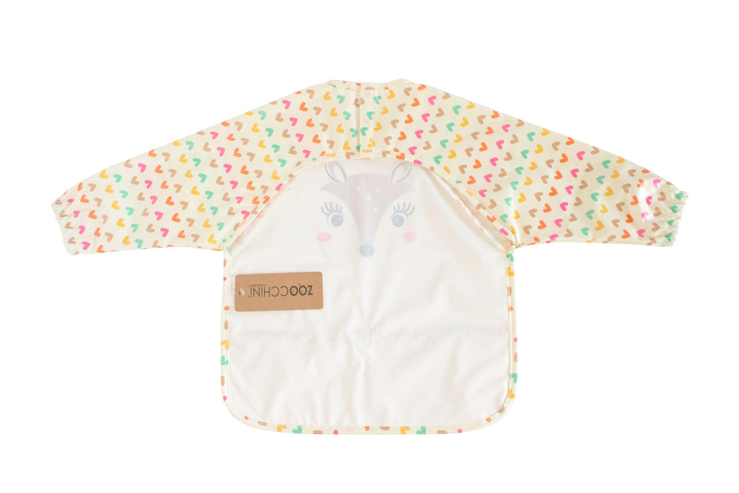 Sleeved Bib  Art Smock - Fiona the Fawn