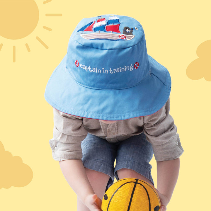 Chapeau de soleil réversible UPF50+ pour enfants