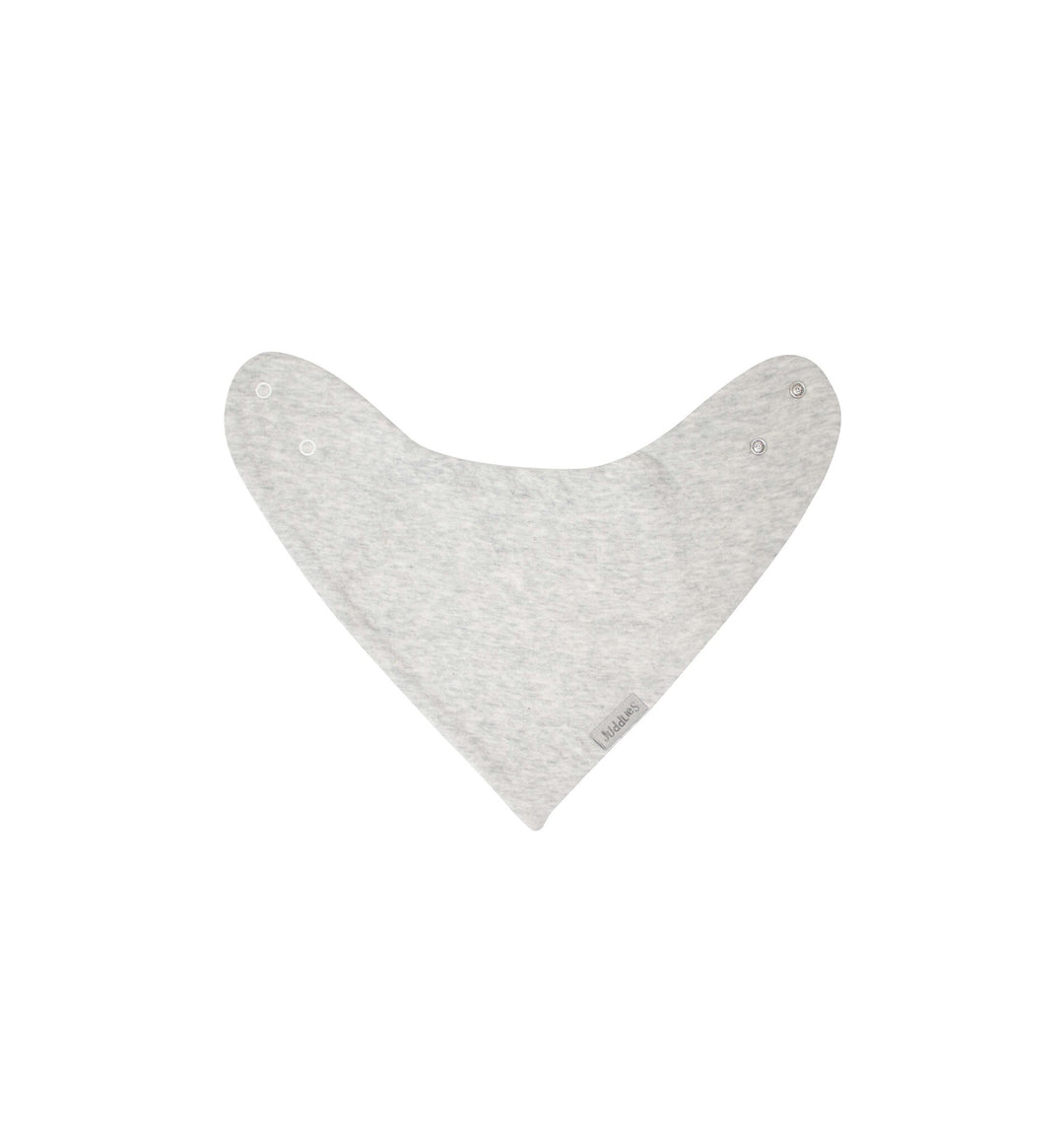 Breathe EZE 2 piece Bandana Bib - Light Grey & Charcoal Fleck