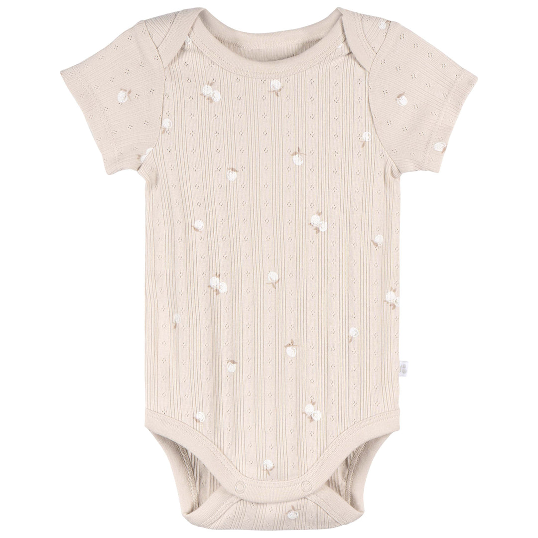 Just Born by Gerber Baby Neutral 3-Pack Kimono Bodysuits - TAN