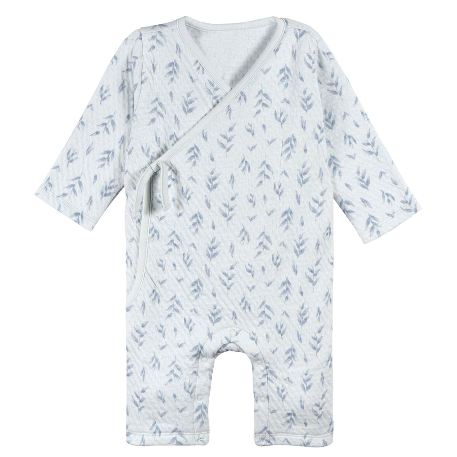 Just Born - OP2401 - Coverall - Blue - 6-9M Just Born by Gerber Baby Boy 1-Pack Coverall - BLUE 032633139529