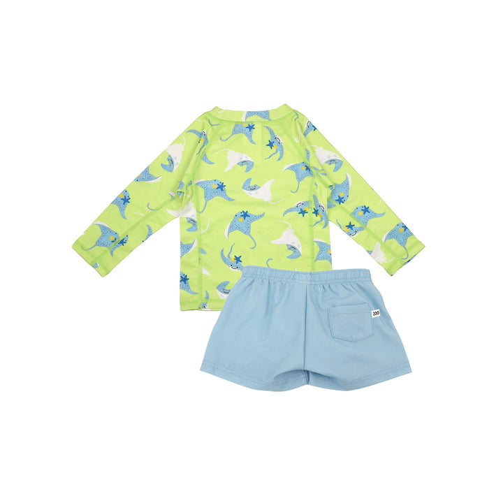 Rashguard Swim Top + Short Set