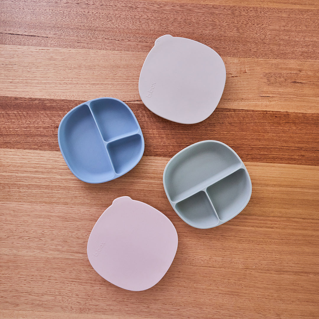 Silicone Plate + Lid - Blush